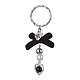 Bowknot Flocky Acrylic Keychains(KEYC-JKC00610-03)-1