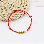 New Colorful Beaded Bracelet Sweet and Cute Girl Style Adjustable Imitation Pearl Bracelet Versatile Bracelet(AR4716-1)