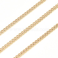 304 Stainless Steel Curb Chain, with Spool, Soldered, Golden, 2.9x2.2x0.5mm, about 32.8 Feet(10m)/roll(CHS-G011-11G-02)