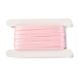 Double Face Satin Ribbon, for DIY Handmade Craft, Gift Decoration, Pink, 1/8 inch(3mm), about 10.93 yards(10m)/card(OCOR-I011-B17)