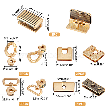 accesorios para hacer bolsas de aleación de zinc(FIND-WH0120-11G)-2