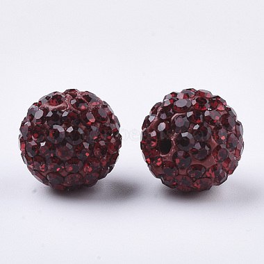 Ручной полимерной глины шариков Rhinestone(RB-S250-12mm-A11)-2