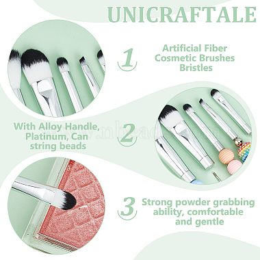 Beadable Makeup Brushes Set(MRMJ-WH0086-44P)-5