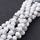 Chapelets de perles en howlite naturelle(G-E403-65-8mm)-1