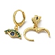 Real 18K Gold Plated Brass Dangle Leverback Earrings(EJEW-A033-09G-02)-2
