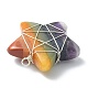 7 Chakra Gemstone Copper Wire Wrapped Pendants(PALLOY-TA00050-02)-3
