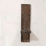Wooden Candle Holders, Handmade Candlestick, Rectangle, Camel, 41x13x9.5cm(HJEW-WH0011-13)