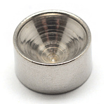 Tarnish Resistant 304 Stainless Steel Rhinestone Settings, Flat Round, Stainless Steel Color, Fit for 4mm Rhinestone, 4x1.5mm(X-STAS-T002-4mm)