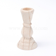 Natural Wood Candle Holders, for Wedding Party Birthday Holiday Decoration, Old Lace, 5.6x10.55cm(DJEW-WH0033-13)