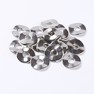 CCB Plastic Beads, Flat Round, Nickel Color, about 24mm in diameter, 3mm thick, hole: 7mm(PCCBH278Y)