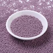 MIYUKI Round Rocailles Beads, Japanese Seed Beads, 11/0, (RR2024) Matte Opaque Dusty Orchid, 2x1.3mm, Hole: 0.8mm, about 5500pcs/50g(SEED-X0054-RR2024)