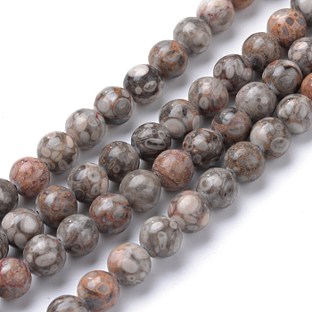 Natural Maifanite/Maifan Stone Beads Strands, Round, 10~11mm, Hole: 1mm, about 37~39pcs/strand, 14.8~15 inch