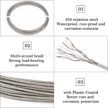 BENECREAT 4Roll 304 Stainless Steel Wire(TWIR-BC0001-39)-4