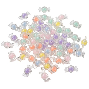 300Pcs 6 Colors Transparent Acrylic Beads(TACR-LS0001-06)-2