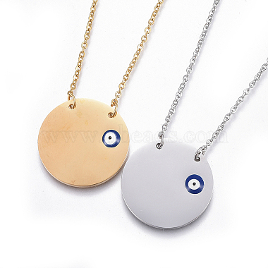 Blue Stainless Steel Necklaces