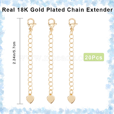 20Pcs Brass Curb Chain Extender(KK-CN0002-31)-2