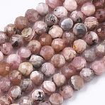 Natural Argentina Rhodochrosite Beads Strands, Round, 3mm, Hole: 0.7mm, about 125pcs/strand, 15.35 inch(39cm)(G-R462-031)