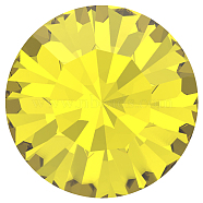 Preciosa&reg MAXIMA Crystal Round Stones, Czech Crystal, Dura Foiling, Round(431 11 615 Chaton), 80310 Citrine, SS12/PP24(3~3.2mm)(Y-PRC-RBSS12-80310)