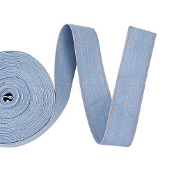 Stitch Denim Ribbon, Garment Accessories, for DIY Crafts Hairclip Accessories and Sewing Decoration, Cornflower Blue, 4cm, 10m/bag(OCOR-TAC0009-04D-01)