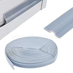 PU Sealing Strip for Window, Weather Stripping, with PP Film, Gray, 31x1~5mm, 18m/roll(AJEW-WH0043-88)