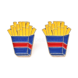 Enamel Pins, Light Gold Alloy Badge for Backpack Clothes, Chip, 24x20x2mm(JEWB-A012-01A)
