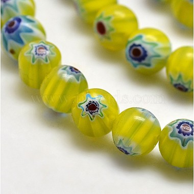 Round Millefiori Glass Beads Strands(LK-P001-M)-4