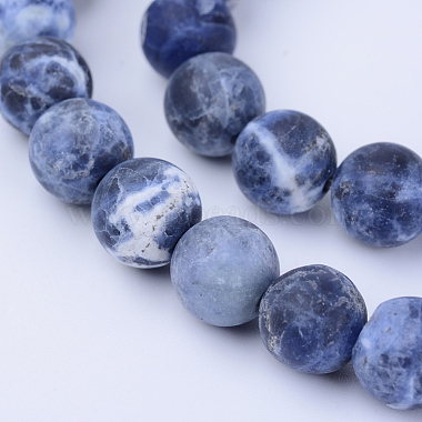 Natural Sodalite Beads Strands(X-G-Q462-8mm-07)-1
