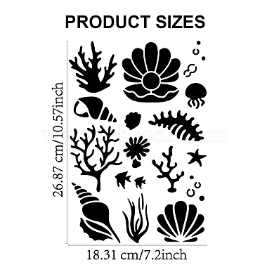 US 1Pc PET Hollow Out Drawing Painting Stencils(DIY-MA0004-35B)-2