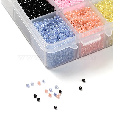 375g 15 colores cuentas de semillas de vidrio(SEED-JP0004-02-2mm)-4