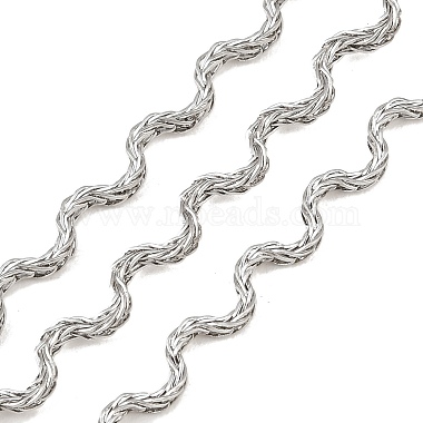 304 Cha&icirc;nes &agrave; maillons ondul&eacute;s en acier inoxydable(CHS-L034-09P)-1