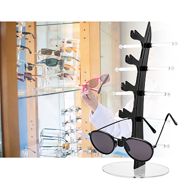 2 ensembles 2 couleurs 5 tour d'affichage de lunettes en acrylique à plusieurs niveaux(ODIS-DC0001-01)-3
