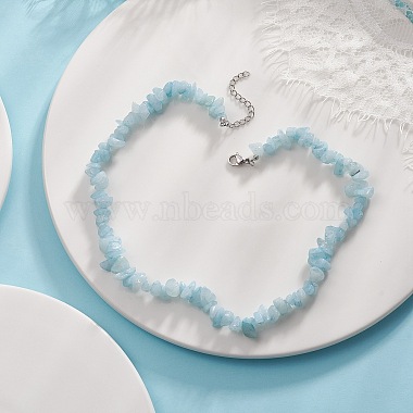 colliers de perles teintées en jade blanc naturel(NJEW-JN04275-07)-3