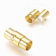 Brass Locking Tube Magnetic Clasps(X-MC076-G)-2