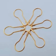 Iron Safety Pins, Calabash/Gourd Pin, Bulb Pin, Sewing Tool, Goldenrod, 22x10x1.5mm, about 1000pcs/bag(PW22062873049)