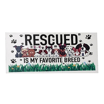 PET Self-Adhesive Stickers, for Party Decorative Present, Dog, 110~120x230~250x0.3mm