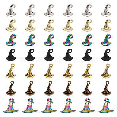 Mixed Color Hat Alloy Charms
