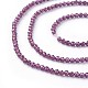 Chapelets de perles de grenat naturel(G-F619-22-2mm)-3