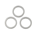 304 Stainless Steel Linking Ring, Round Ring, Stainless Steel Color, 12x0.8mm(STAS-S079-13-B03-P-NF)