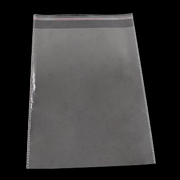 OPP Cellophane Bags, Rectangle, Clear, 24x22cm, Unilateral Thickness: 0.035mm, Inner Measure: 21x21cm