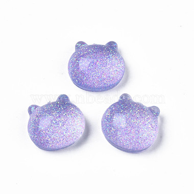 Lilac Cat Acrylic Cabochons