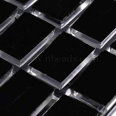 Boîtes parallélépipédiques d'affichage d'anneau en verre organique(RDIS-N015-03)-4