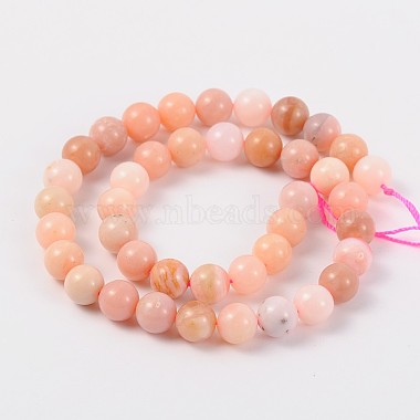 Natural Pink Opal Beads Strands(G-J240-17-8mm)-2
