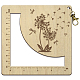 Wooden Square Frame Crochet Ruler(DIY-WH0537-003)-1