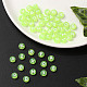 Perles acryliques vertes transparentes(TACR-YW0001-08H)-7
