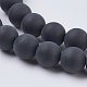 Black Agate Gemstone Beads Strands(G-G447-4A)-3