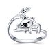 Leaf Alloy Cuff Rings(FS-WGD5948-02)-3