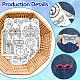 4 Sheets 11.6x8.2 Inch Stick and Stitch Embroidery Patterns(DIY-WH0455-031)-3