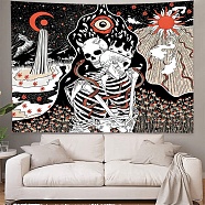 Mushroom Polyester Wall Tapestry, Rectangle Trippy Tapestry for Wall Bedroom Living Room, Planet Pattern, 1300x1500mm(MUSH-PW0001-106C)