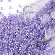 TOHO Round Seed Beads, Japanese Seed Beads, (916) Lavender Ceylon Pearl, 11/0, 2.2mm, Hole: 0.8mm, about 5555pcs/50g(SEED-XTR11-0916)