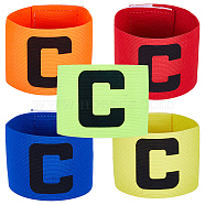5Pcs 5 Colors Nylon Armband, Captain Armband, Mixed Color, 322x64x0.8mm, 1pc/color(AJEW-CN0001-93)